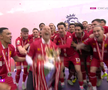 Liverpool a primit trofeul de campioană în Premier League, foto: captură Digi Sport