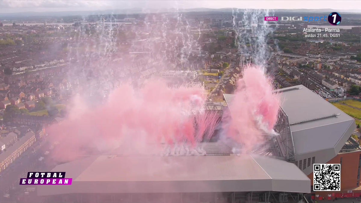 Liverpool a primit trofeul de campioană în Premier League, sub ochii lui Klopp + Gestul neașteptat aplaudat de întreg stadionul