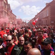 Liverpool a primit trofeul de campioană în Premier League, foto: Getty Images