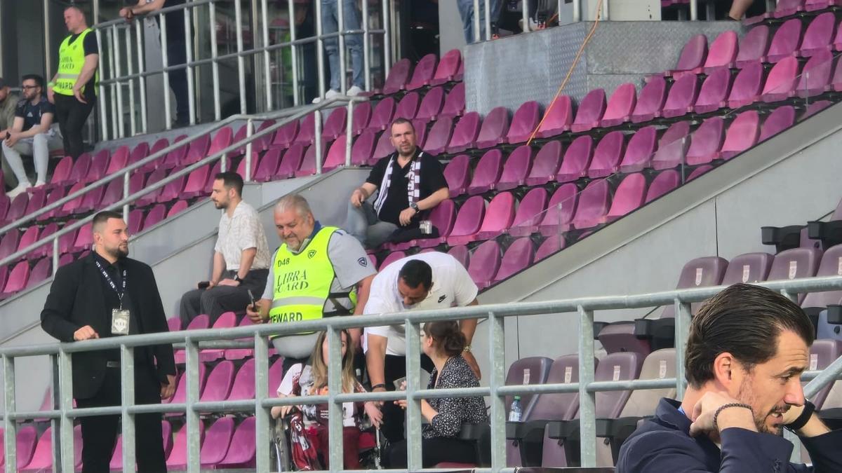 Ionel Ganea, la prima apariție publică pe un stadion după accidentul tragic: gest superb în tribunele Giuleștiului