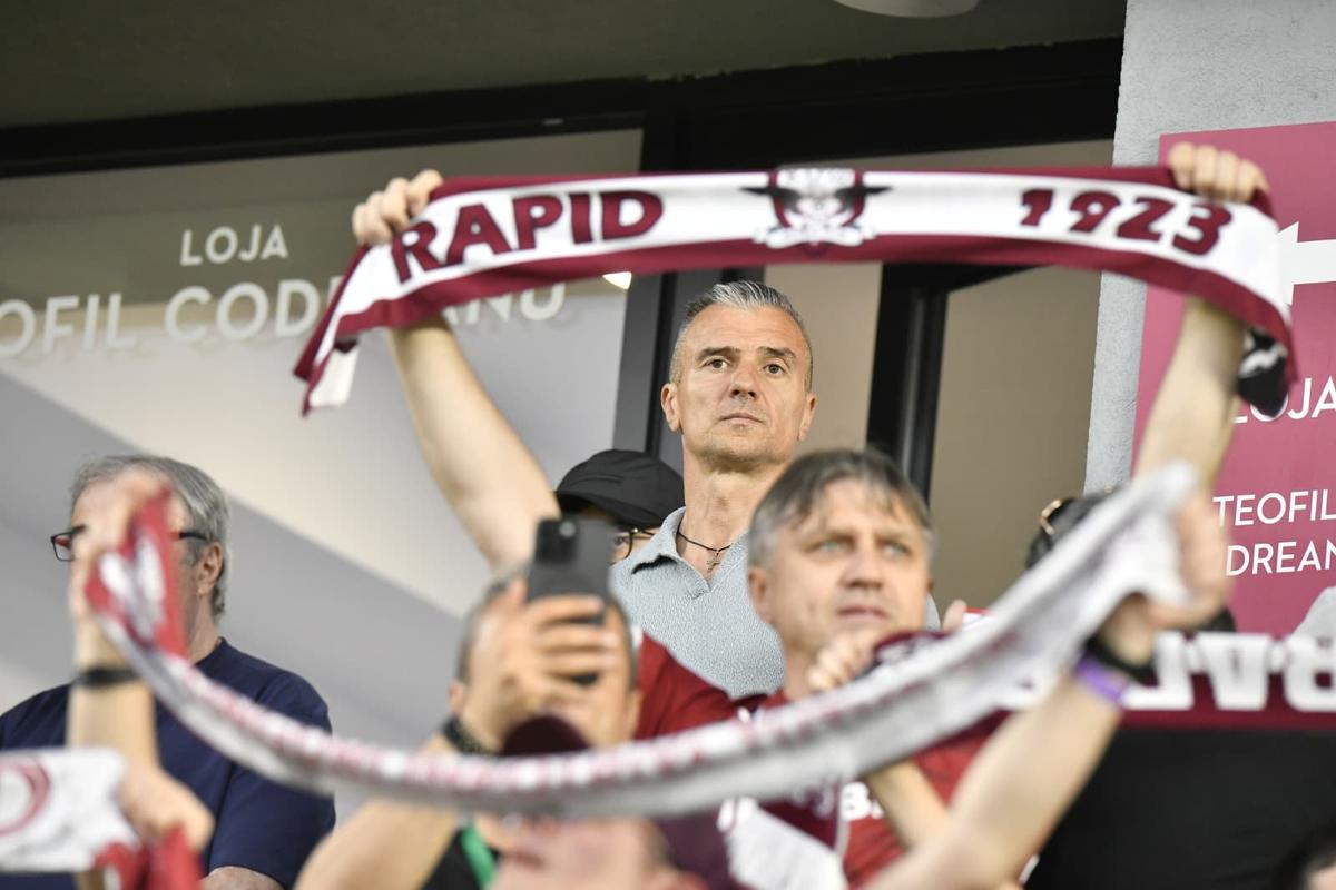Daniel Pancu, prima apariție în Giulești, după ce s-a înțeles cu Rapid