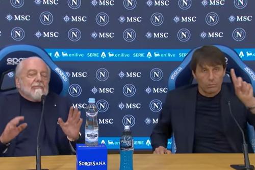Antonio Conte și Aurelio De Laurentiis s-au contrazis la conferința de presă
