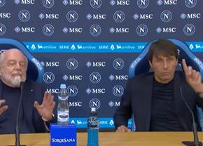 Înainte să plece de la Napoli, Antonio Conte s-a contrat cu De Laurentiis în direct