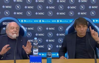 Înainte să plece de la Napoli, Antonio Conte s-a contrat cu De Laurentiis în direct