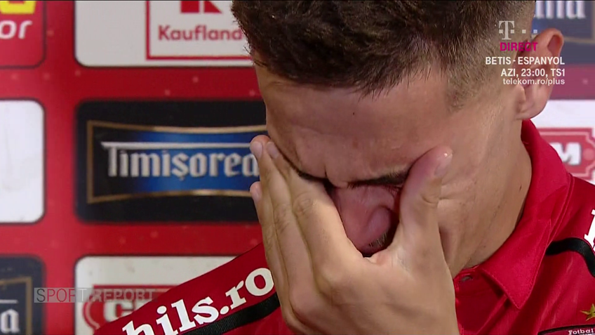 Ricardo Grigore, în lacrimi după Dinamo - FCSB 0-3