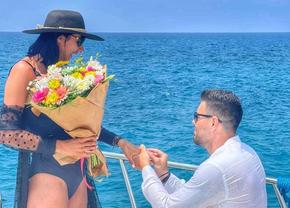 Denisa Dedu, cerută în căsătorie în mijlocul mării