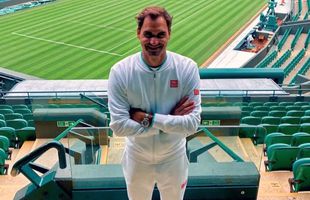 Imagine pentru istorie: cu cine s-a antrenat Roger Federer la Wimbledon