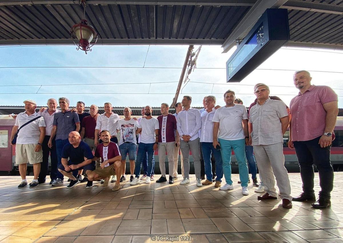 Rapid a sărbătorit 98 de ani de la înființare! Ce glorii au participat la eveniment
