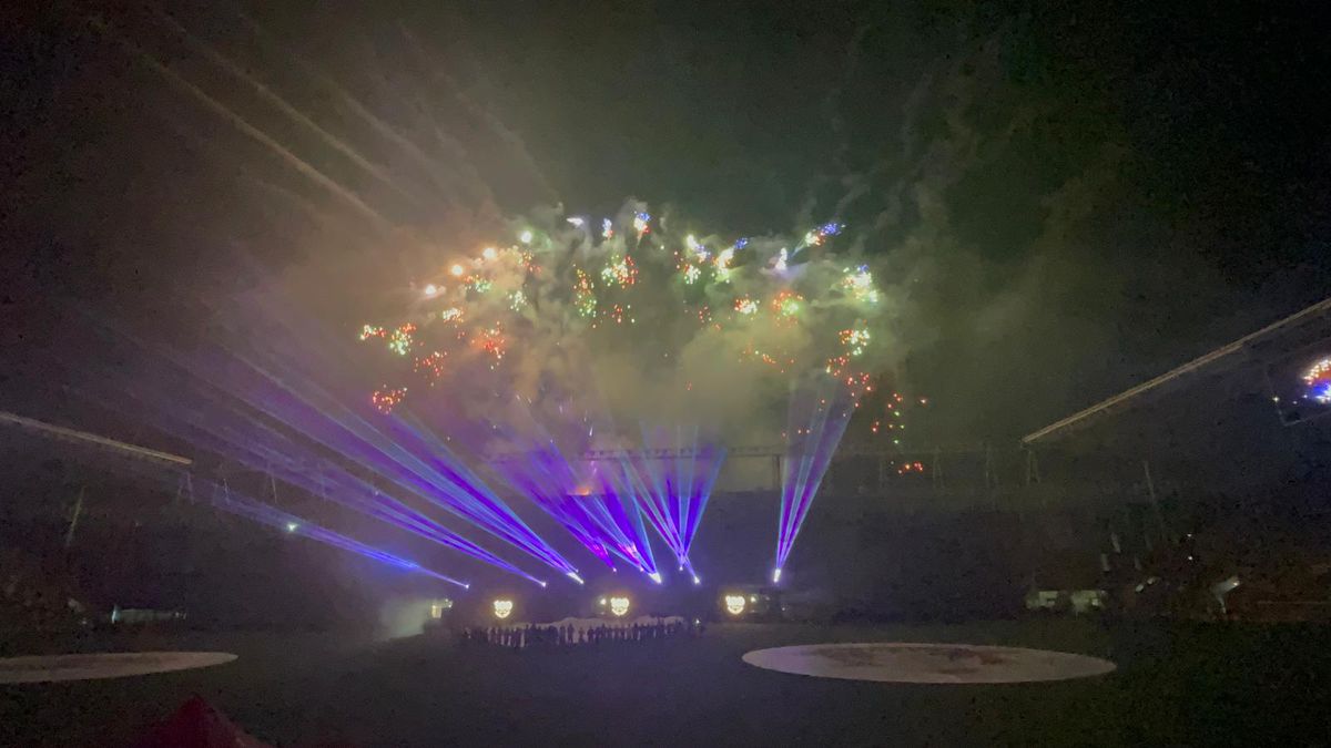 Spectacol de artificii la aniversarea Rapidului