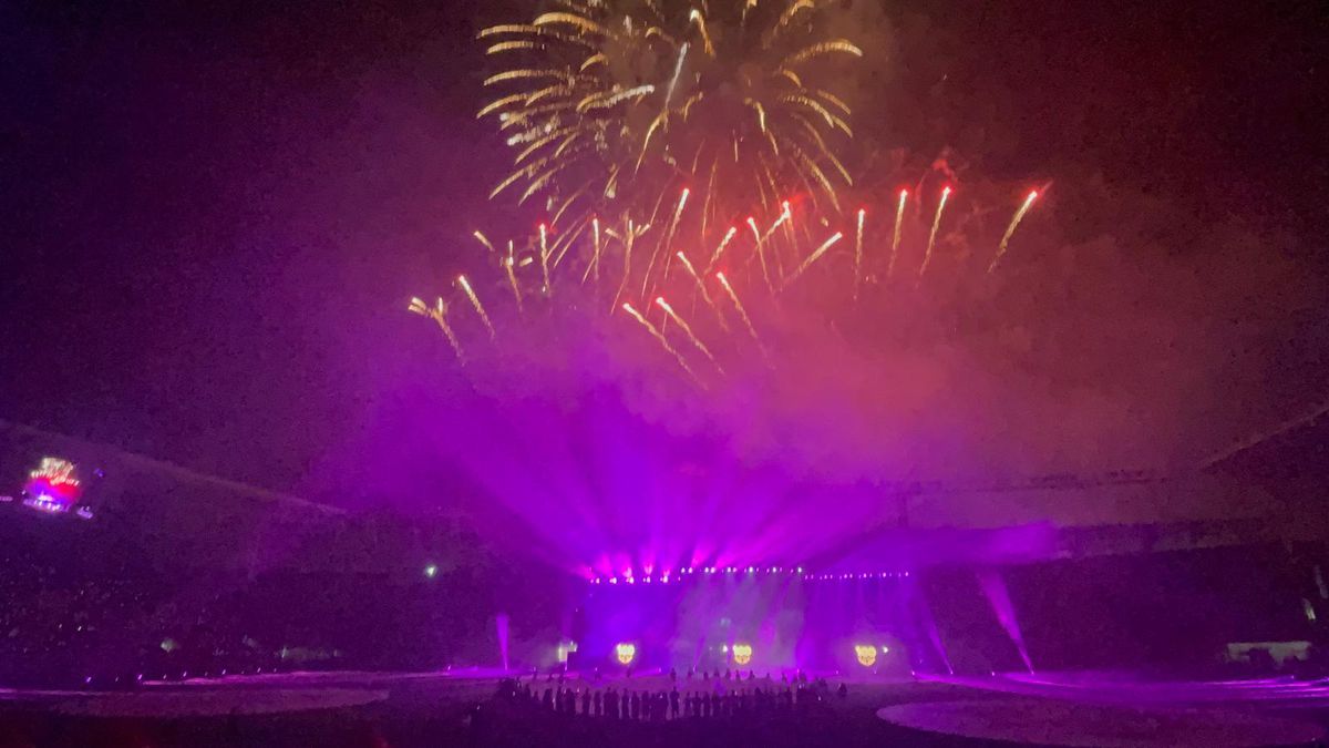 Spectacol de artificii la aniversarea Rapidului