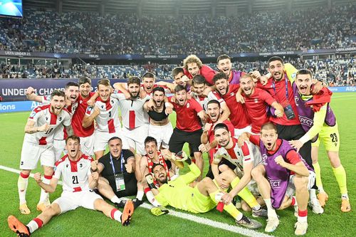 Georgia a transformat debutul la Euro U21 într-o sărbătoare națională. Foto: Facebook
