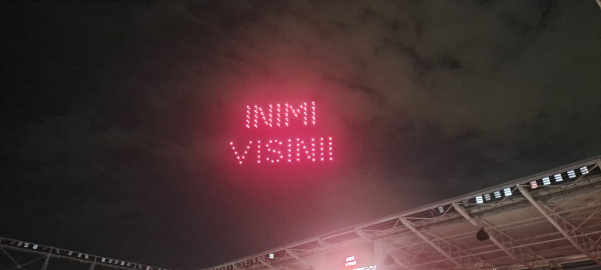 Moment aparte la centenar: ce a apărut pe cer, deasupra arenei din Giulești