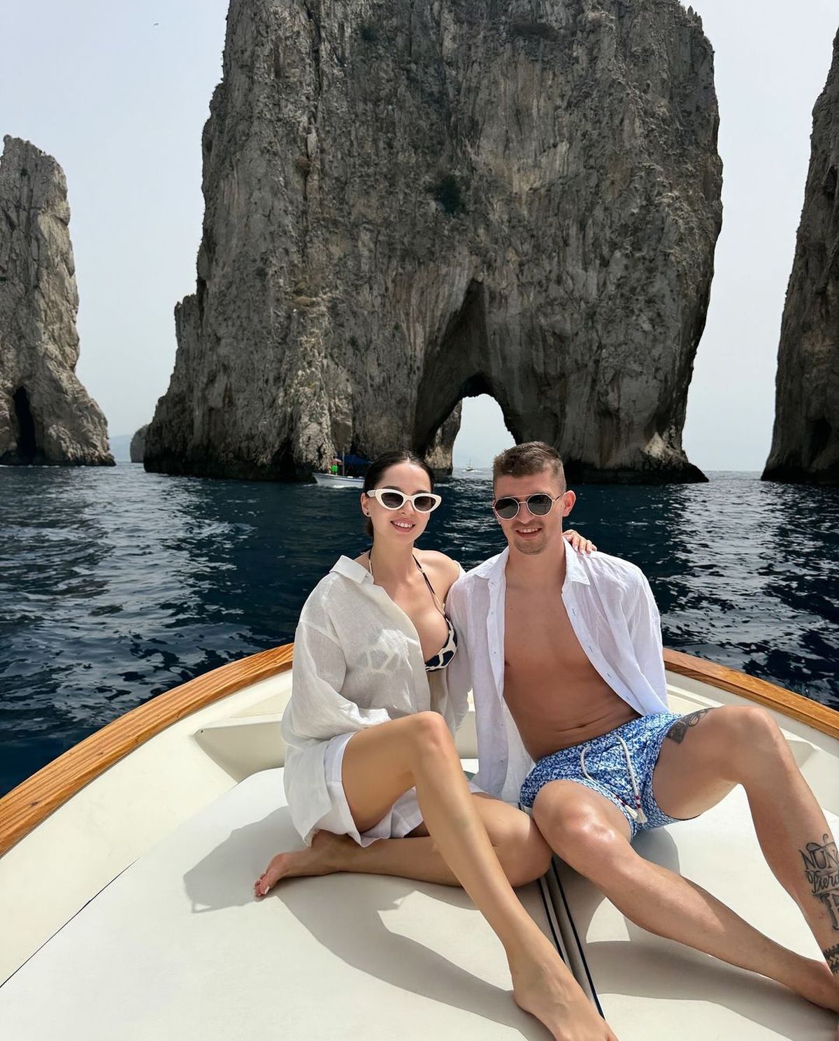 Florin Tănase, vacanță de lux cu soția Medeea înainte să decidă dacă semnează cu FCSB! Unde s-a relaxat fotbalistul 