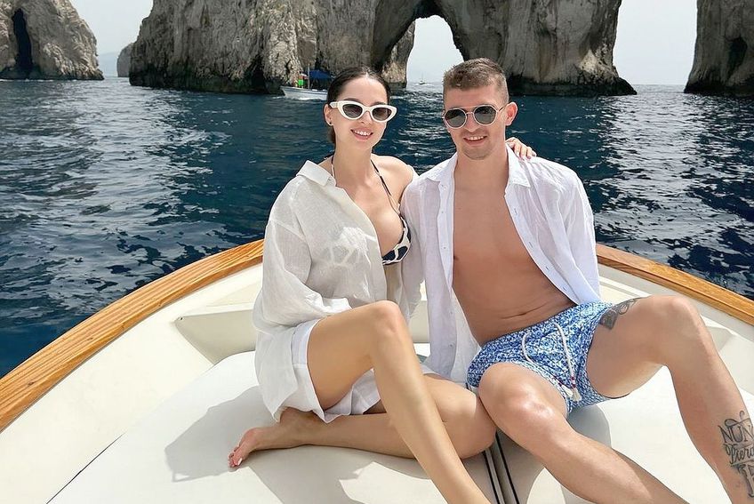 Florin Tănase, vacanță de lux cu soția Medeea înainte să decidă dacă semnează cu FCSB. Foto: Instagram