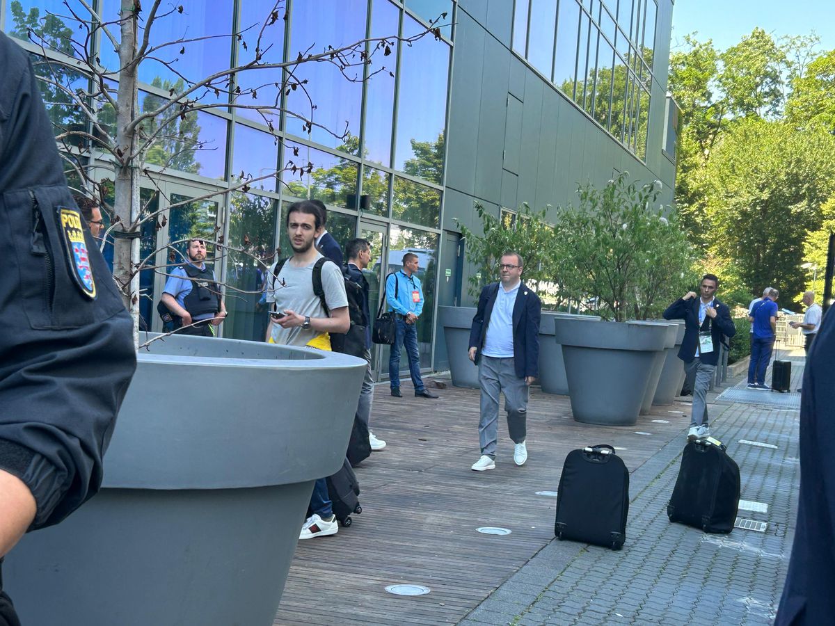 Sosire echipa nationala la Frankfurt