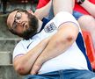 Pe stadion sau la terase, suporterii Angliei au privit cu greu prestația naționalei lui Southgate în fața Sloveniei / Sursă foto: Imago Images