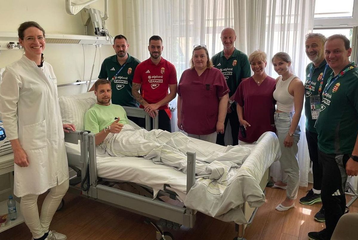 Prima imagine cu Barnabas Varga după operație, maghiarul făcut KO la EURO 2024