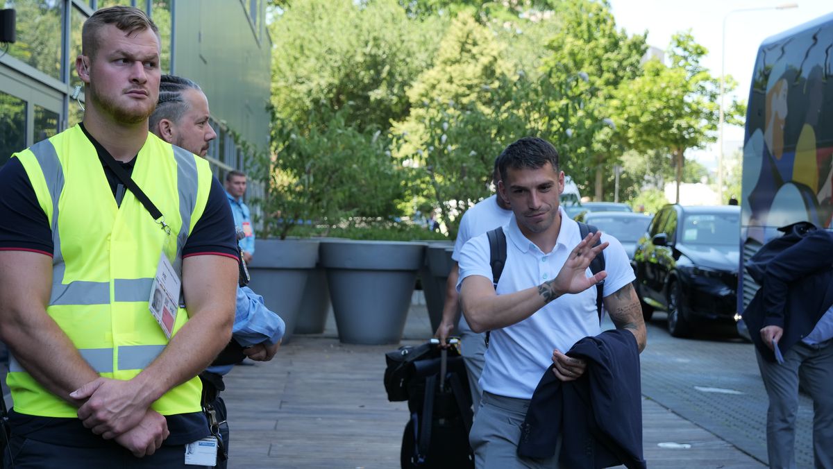 Sosire echipa nationala la Frankfurt