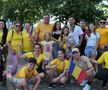Suporterii români la antrenamentul oficial de dinaineta meciului cu Slovacia / FOTO: GSP
