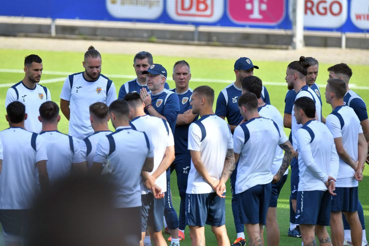 „Tricolorii” au efectuat antrenamentul oficial de dinaintea meciului cu Slovacia / FOTO: Cristi Preda (Gazeta Sporturilor)