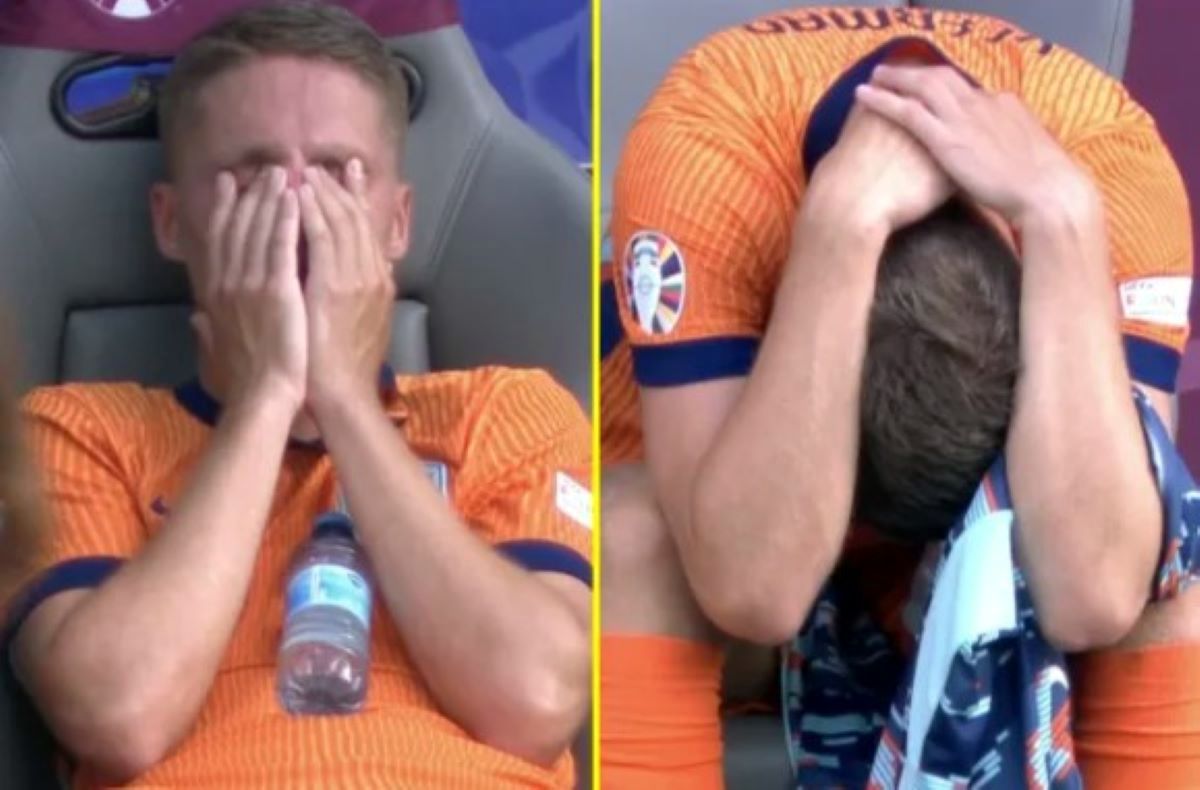 A izbucnit în lacrimi după ce a fost scos în minutul 35