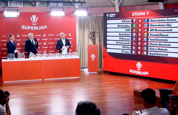 Program Superliga 2025-2026: FCSB și CFR debutează acasă + Deplasări încinse pentru Craiova, Dinamo și Rapid în prima rundă