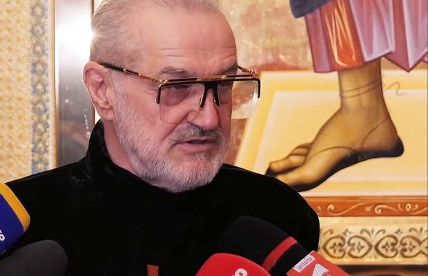 Gigi Becali, intervenție de la noua biserică din Voluntari