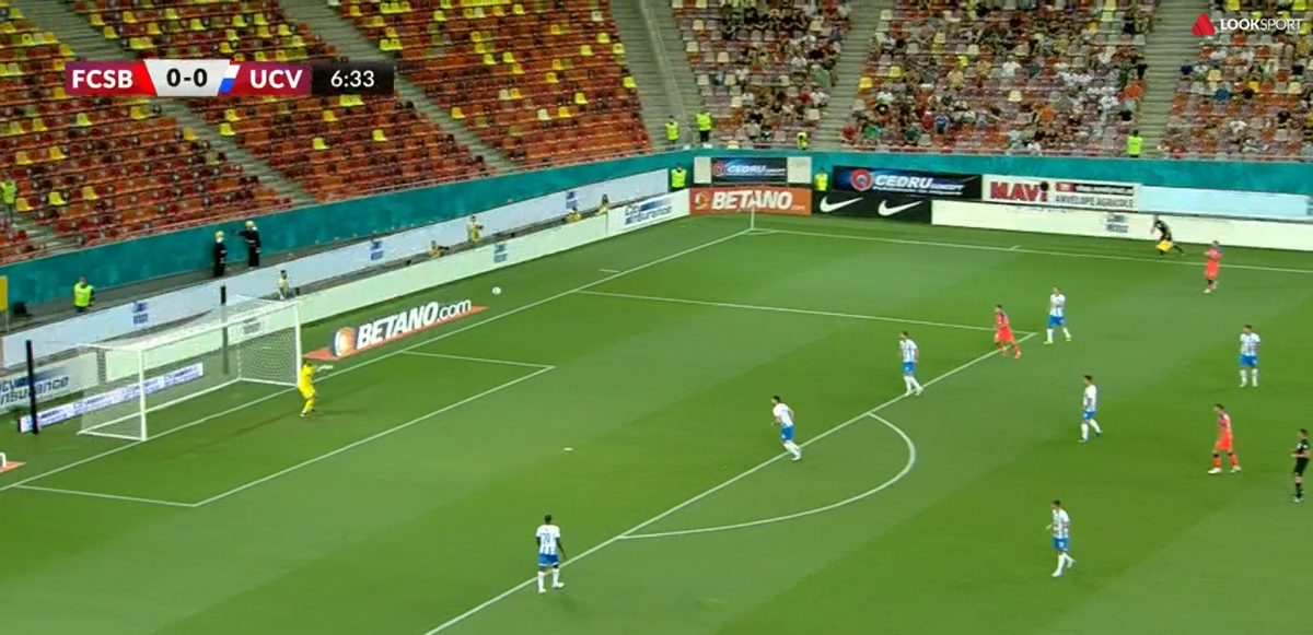 Olimpiu Moruțan, gol fabulos în FCSB - Universitatea Craiova