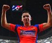 FCSB a învins-o pe CS Universitatea Craiova, scor 4-1. Olimpiu Moruțan (22 de ani) a marcat un gol senzațional și a fost binedispus la interviurile de după meci.