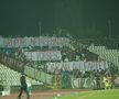 Ultrașii lui Dinamo și cei din Peluza Sud 1997 s-au întrecut de-a lungul anilor în scenografii spectaculoase și mesaje ironice / Sursă foto: Arhivă Gazeta Sporturilor