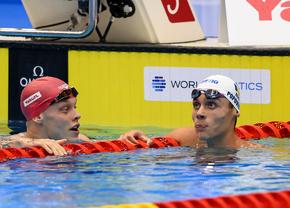 Imaginile momentului » Cum a reacționat David Popovici imediat după finala probei de 200m liber