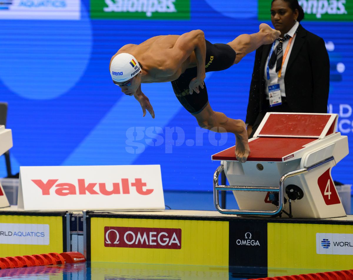 David Popovici, în finala de la 200 de metri liber