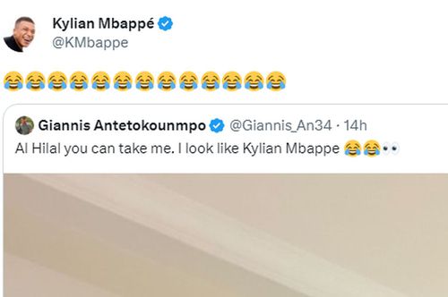 Postarea lui Giannis l-a amuzat pe Kylian Mbappe