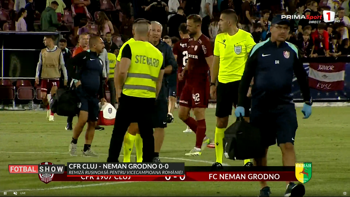 Dan Petrescu, nervos după CFR Cluj - Neman Grodno