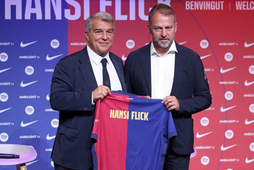 Hansi Flick și Juan Laporta / Foto: Imago