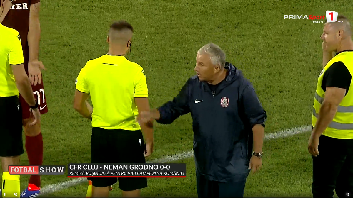 Dan Petrescu, nervos după CFR Cluj - Neman Grodno