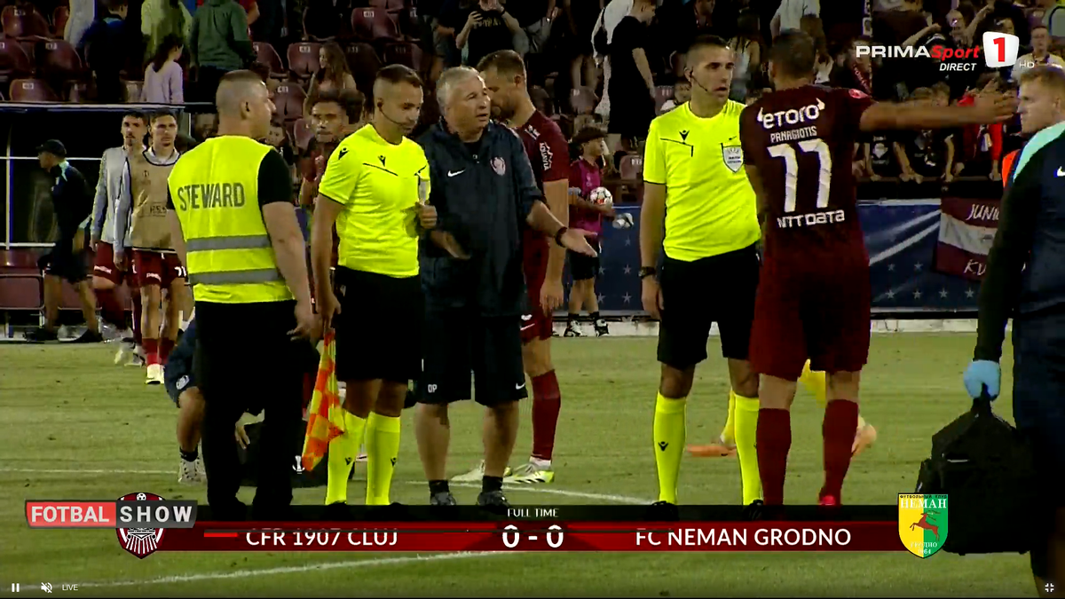 Dan Petrescu, nervos după CFR Cluj - Neman Grodno