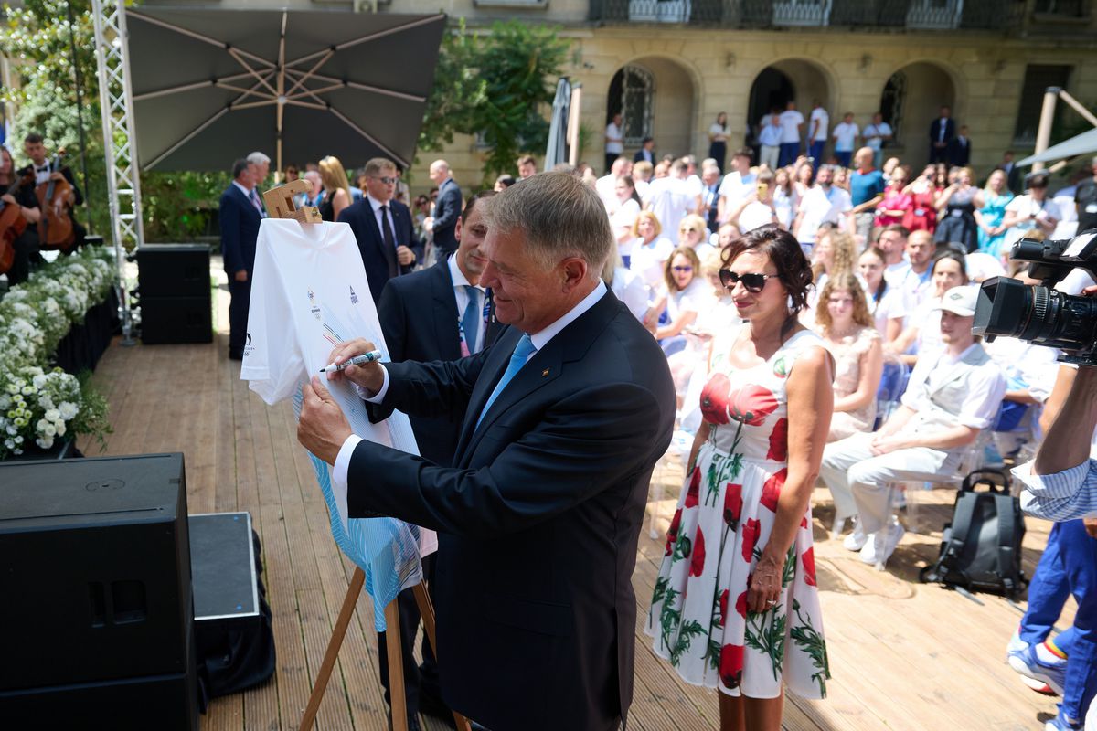 Klaus Iohannis la Jocurile Olimpice de la Paris