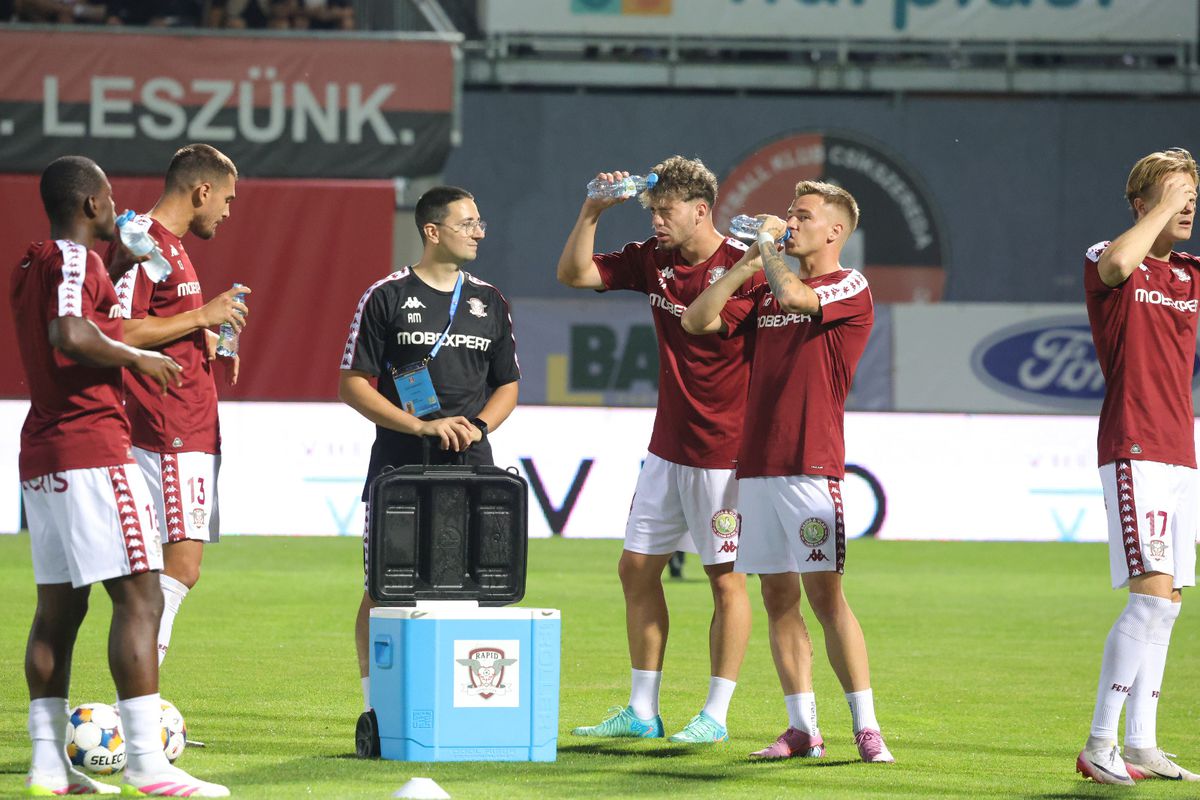 Csikszereda - Rapid: primele imagini de la nivelul gazonului