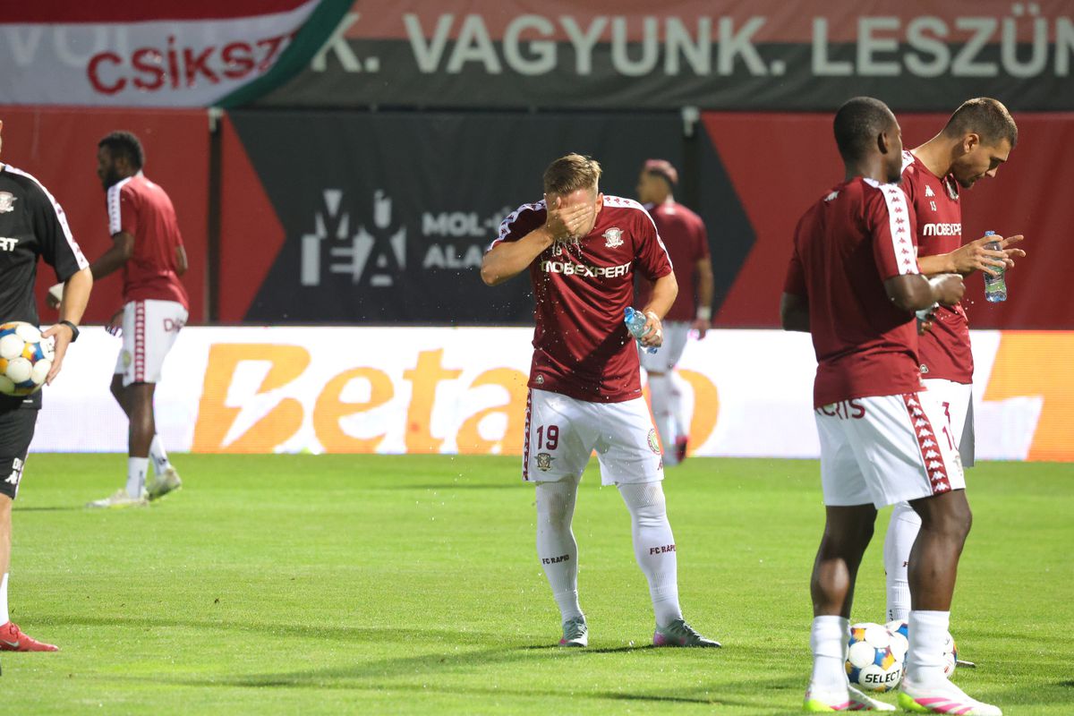 Csikszereda - Rapid: primele imagini de la nivelul gazonului