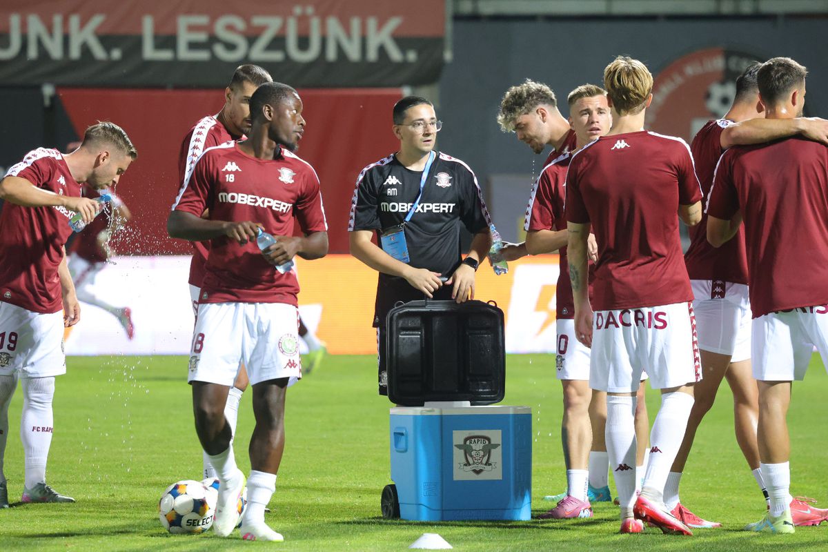 Csikszereda - Rapid: primele imagini de la nivelul gazonului