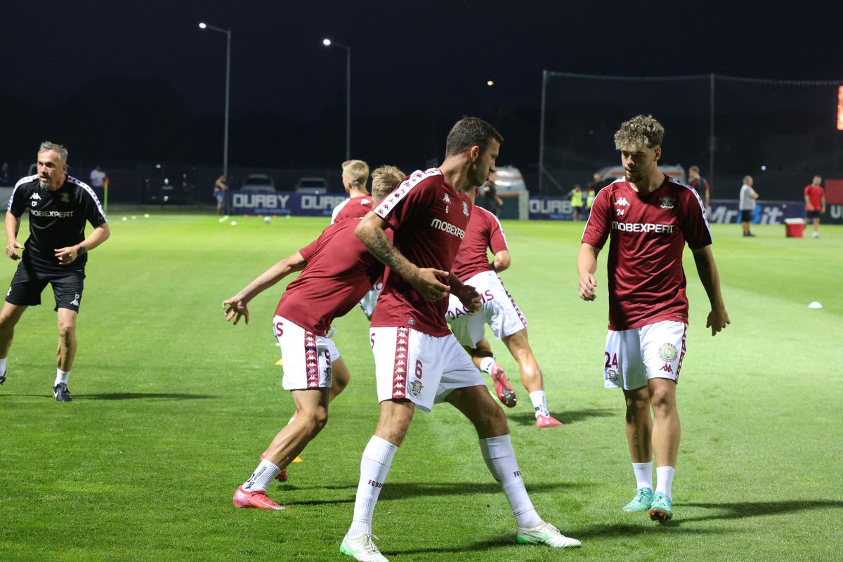 Csikszereda - Rapid: primele imagini de la nivelul gazonului