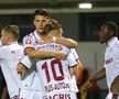 Dobre, Petrila și Keita în Csikszereda - Rapid, în etapa 3 din Superliga. FOTO: Ionuț Iordache