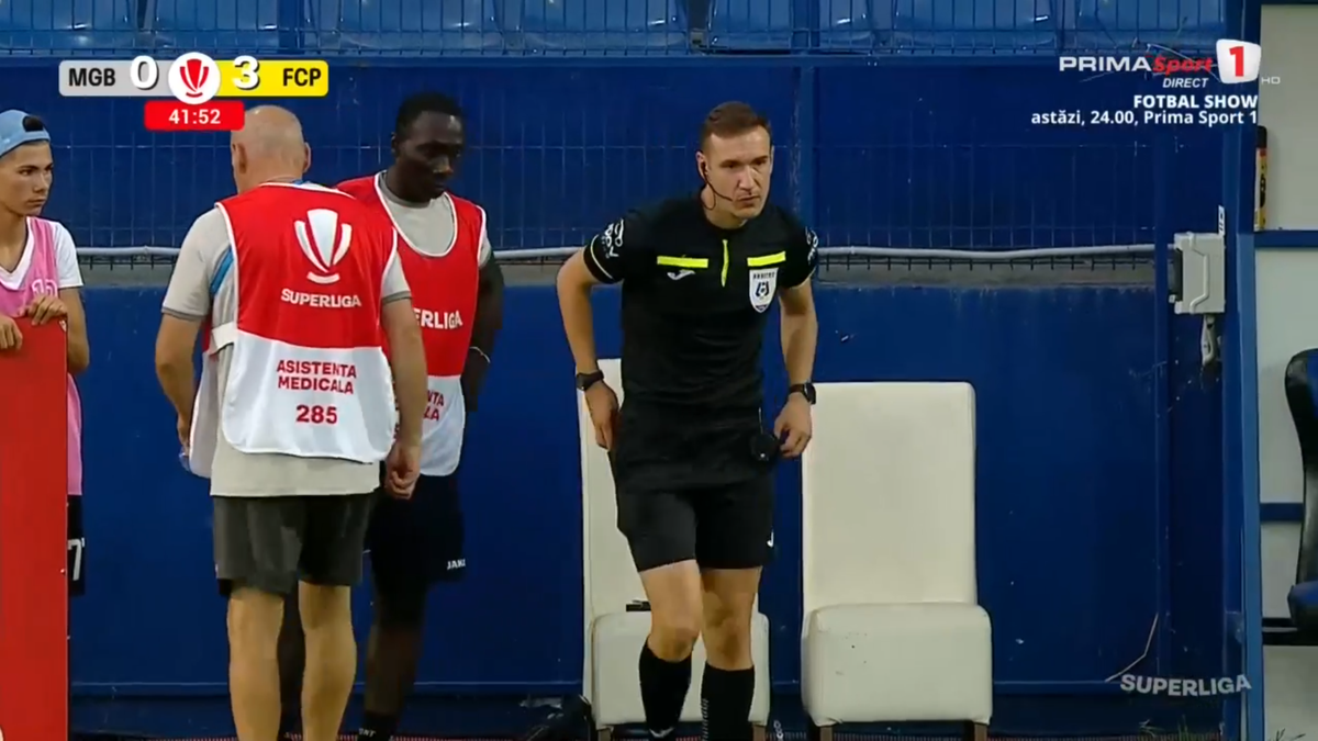 Accidentare horror a tușierului la Metaloglobus - Petrolul