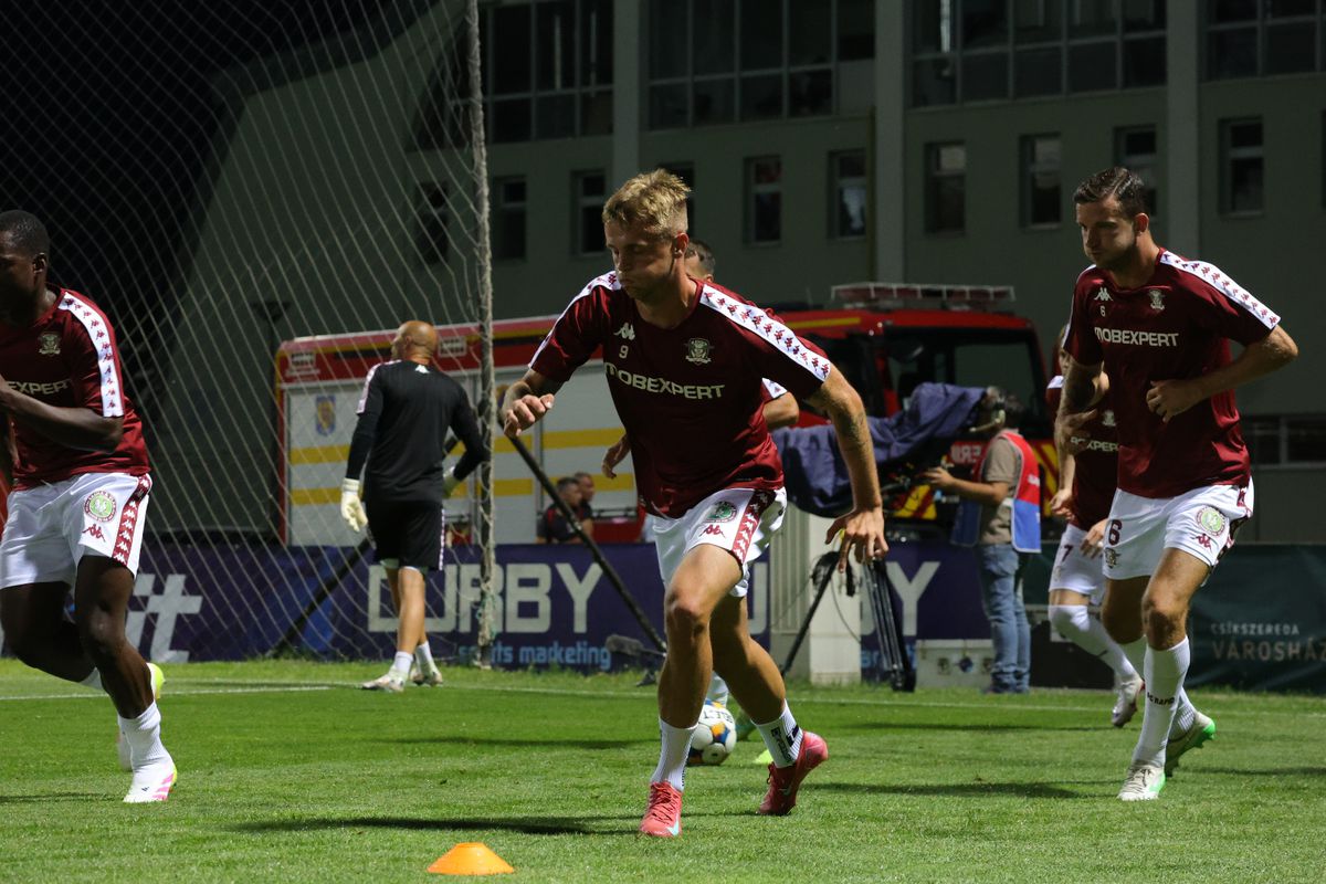 Csikszereda - Rapid: primele imagini de la nivelul gazonului