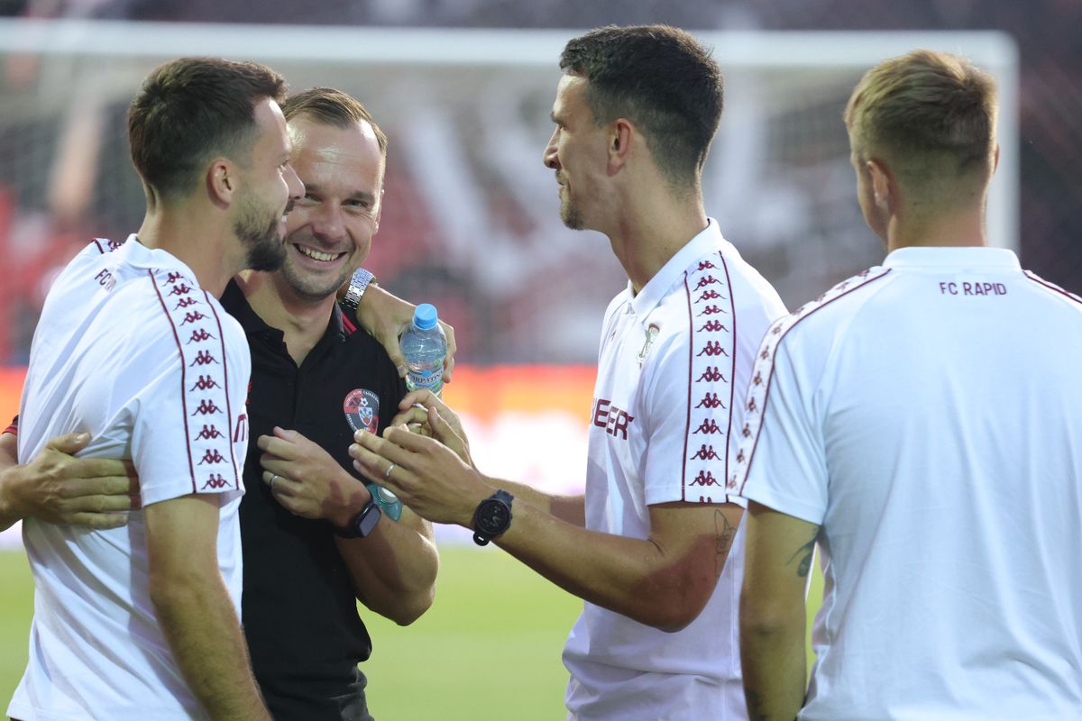 Csikszereda - Rapid: primele imagini de la nivelul gazonului