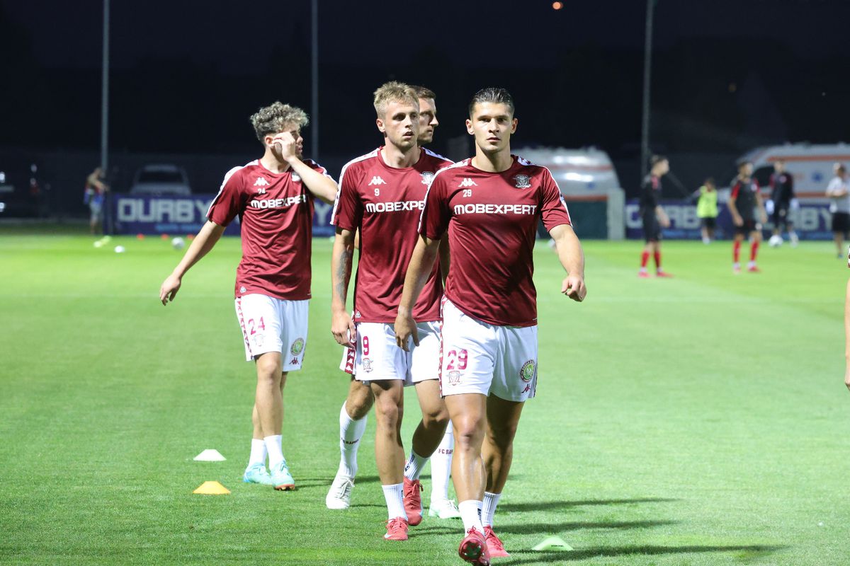 Csikszereda - Rapid: primele imagini de la nivelul gazonului