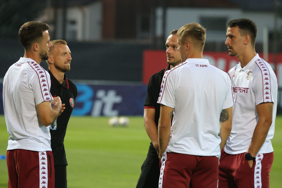 Csikszereda - Rapid: primele imagini de la nivelul gazonului