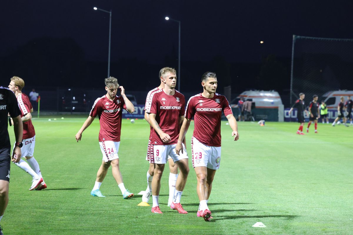 Csikszereda - Rapid: primele imagini de la nivelul gazonului