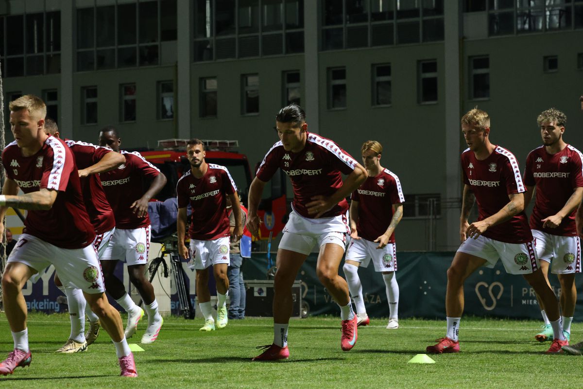 Csikszereda - Rapid: primele imagini de la nivelul gazonului